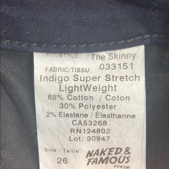Naked and Famous TheSkinny jeans - Picture 6 of 7